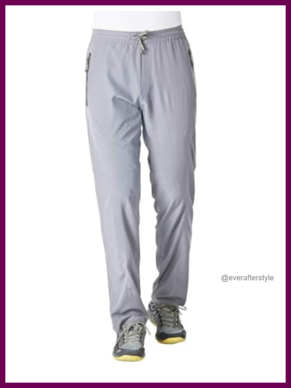 Men's Lightweight Quick Dry Sweatpants Drawstring Joggers Gym Hiking